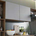 Cocina Compacta 180 cm 5 Puertas 1 Cajón Marrón/Gris Easy Madesa