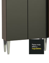 Combo de Cocina 137cm Sin Bacha de acero inoxidable Emilly Madesa 06 MN