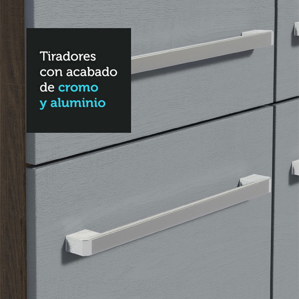 Cocin Compacta 229 cm Emilly Pop Marrón/Gris