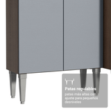 Cocina Compacta 229 cm Emilly Marrón/Gris 017