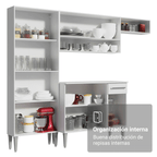 Combo completo de Cocina 325 cm 15 Puertas 1 Cajón Blanco Emilly Madesa