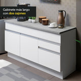 Combo de Cocina 150cm Glamy Madesa Blanco