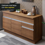 Combo de Cocina 150cm Glamy Madesa 01 Marrón
