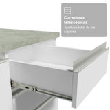 Combo de Cocina con Cristalero 190 cm Madesa Glamy BB 05