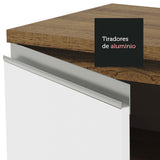 Combo completo de Cocina 260cm Marrón/Blanco Glamy Madesa 04