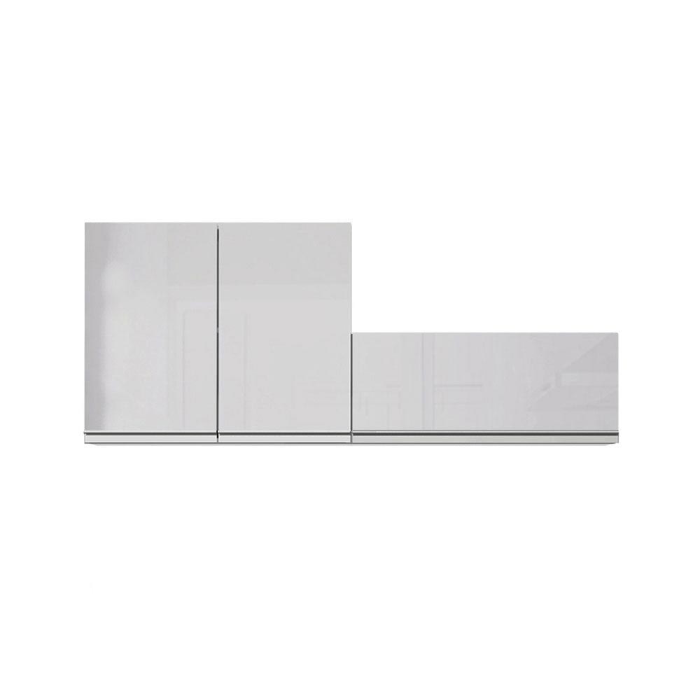 Kit Lavadero Madesa Acordes 100% MDF con 2 Alacenas Blanco Brillante