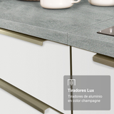 Combo de Cocina con Cristalero 190 cm Madesa Lux BB 02