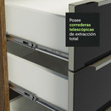 Combo completo de Cocina 320cm Marrón/Negro Lux Madesa 03