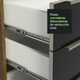 Combo completo de Cocina 320cm Marrón/Negro Lux Madesa 04