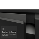 Combo completo de Cocina 260 cm Negro Nice Madesa 01