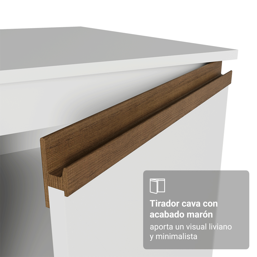 Mueble de Cocina Completa Pieta 310 cm 11 Puertas 1 Cajón (Con Mesada) Blanco 02 Madesa