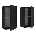 Alacena 70 cm 2 Puertas Negro Reims Madesa