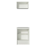 Kit Topazio 60 cm con alacena y bajo mesada, Blanco