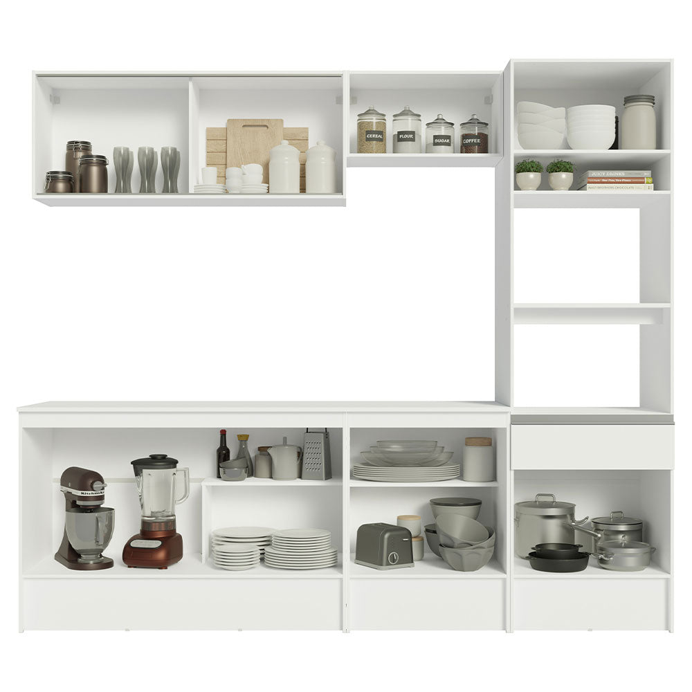 Combo completo de Cocina 240cm Blanco Topazio 05