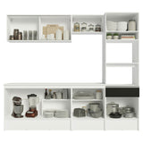 Combo Completo de Cocina 240 cm Blanco/Negro Topazio Madesa 05