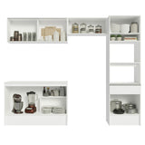 Combo completo de Cocina, 260cm, Blanco Topazio 01