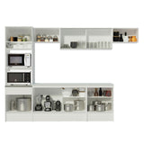 Combo completo de Cocina 300cm Blanco Diamante Madesa 02