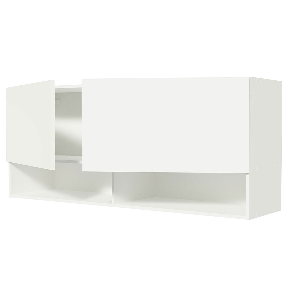 Alacena para Dormitorio con Nicho y Repisa 120 cm Blanco Madesa
