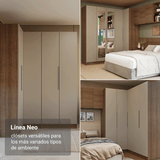 Alacena para Dormitorio 40 cm 1 Puerta Marrón Neo Madesa