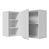 Alacena esquinera para dormitorio 1 Puerta y 3 Nichos Blanco Neo