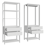 Placard Ropero Modulado 4 Cajones 140 cm Blanco Valencia Madesa