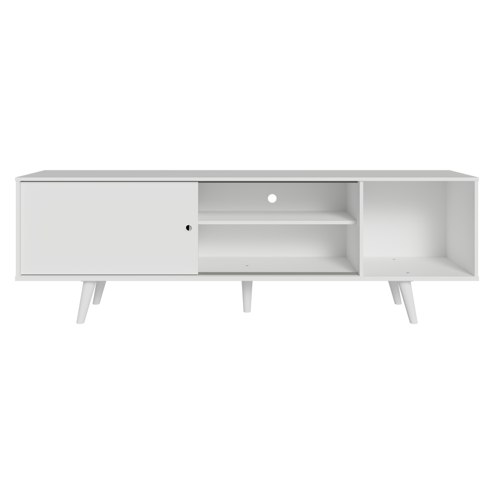 Rack para TV hasta 80 pulgadas 160 cm Con Patas Torino Blanco