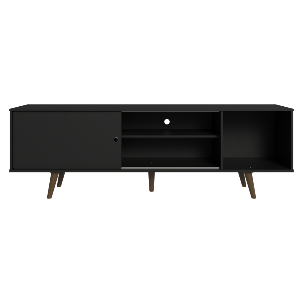 Rack para TV hasta 80 pulgadas 160 cm Con Patas Torino Negro/Marrón