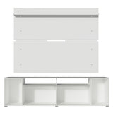 Rack Madesa Cancun con Panel para TV hasta 65 Pulgadas Blanco