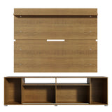 Rack Madesa Cancun con Panel para TV hasta 65 Pulgadas Marrón/Blanco