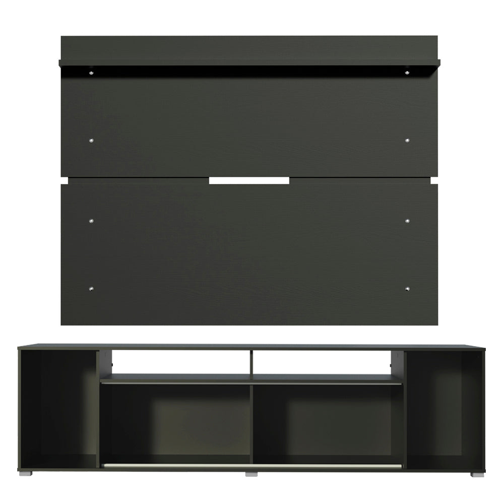Rack Madesa Cancun con Panel para TV hasta 65 Pulgadas Negro