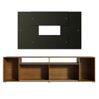 Rack Cancun con Panel de TV hasta 58 Pulgadas 180 cm Marrón/Negro Madesa