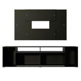 Rack Madesa Cancun con Panel para TV hasta 58 Pulgadas Negro