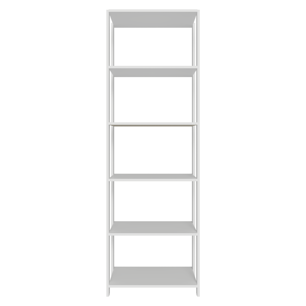 Mueble/Estante de Oficina Multiusos, 59 cm, 5 Baldas, Blanco