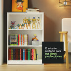 Kit Escritorio y Estante Librero Blanco Rubi Madesa