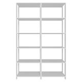 Mueble/Estante de Oficina Multiusos, 118 cm, 10 Estantes, Blanco