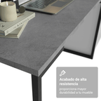 Kit Escritorio Industrial 2 Placard Neo y 2 Espejos 2 Repisas Blanco Madesa