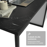 Conjunto Home Office 2 Placard Neo 1 Escritorio 2 Repisas Blanco/Negro Madesa