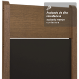 Juego de Comedor Madesa Lola Mesa Tapa de Madera con 2 Sillas Marrón/Negro/Sintético Negro