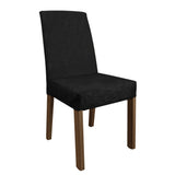 Juego de Comedor Mesa con Tapa de Madera 4 Sillas Marrón/Oxford Agnes Madesa