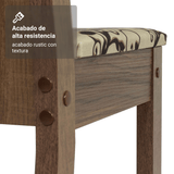 Juego de Comedor con Mesa y 4 Sillas Madesa Camélia MC