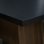 Juego de Comedor 6 Sillas Negro/Marrón Medelin Madesa