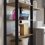 Estante Multiuso para Lavadero 139 cm Marrón/Negro Madesa