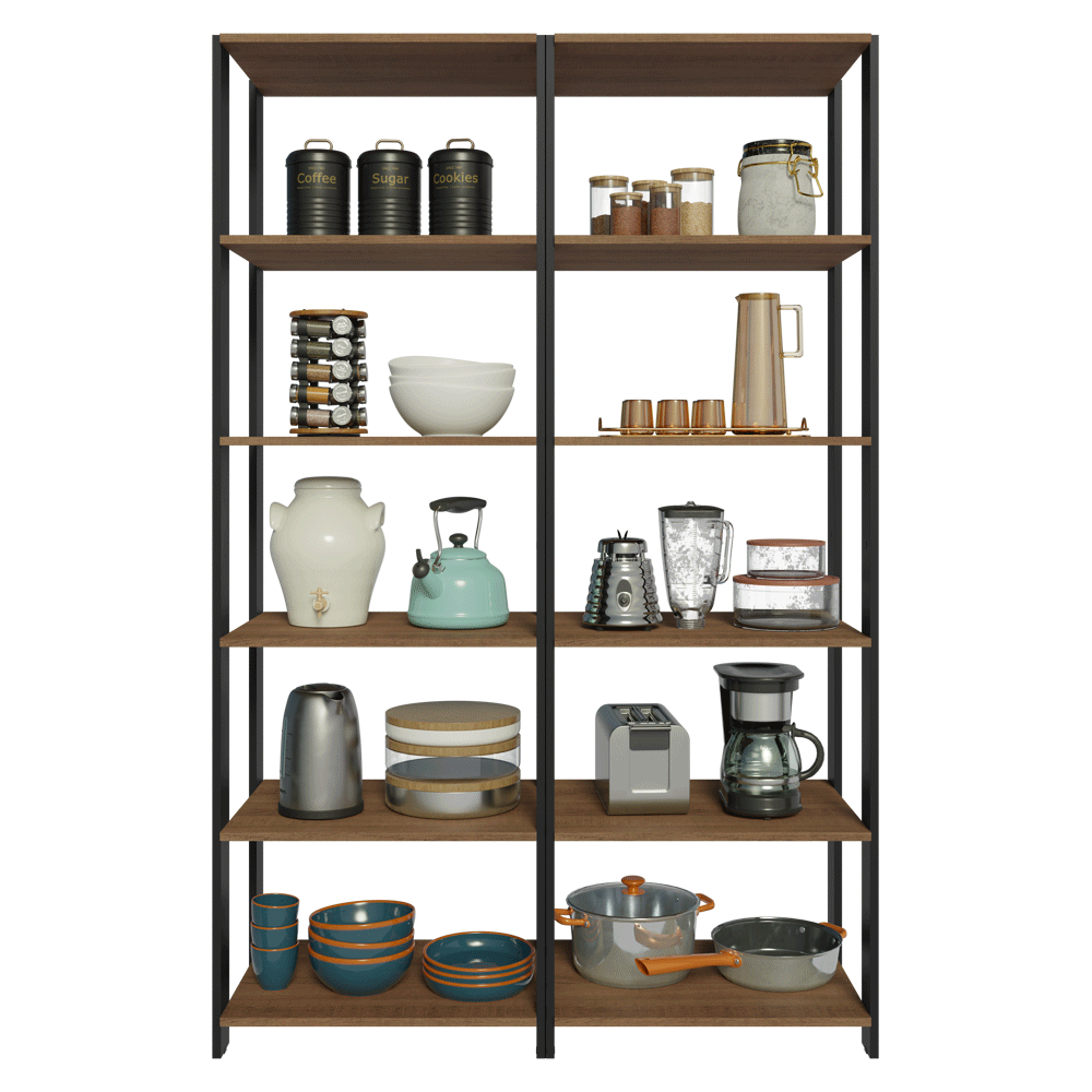 Armario Organizador Multiuso para Cocina Madesa 118cm MN