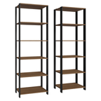 Estante Multiuso para Cocina 118 cm Marrón/Negro Madesa