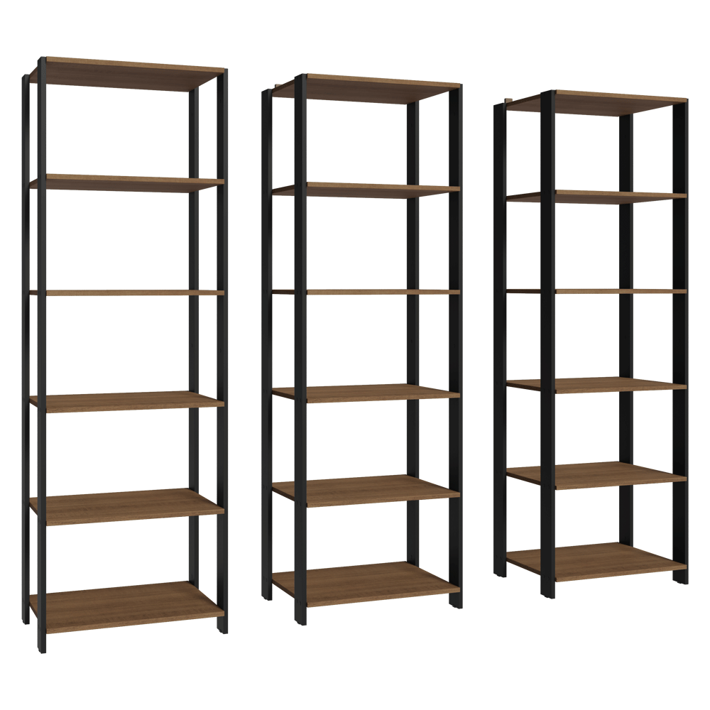 Estante Multiuso para Cocina 177 cm Marrón/Negro Madesa