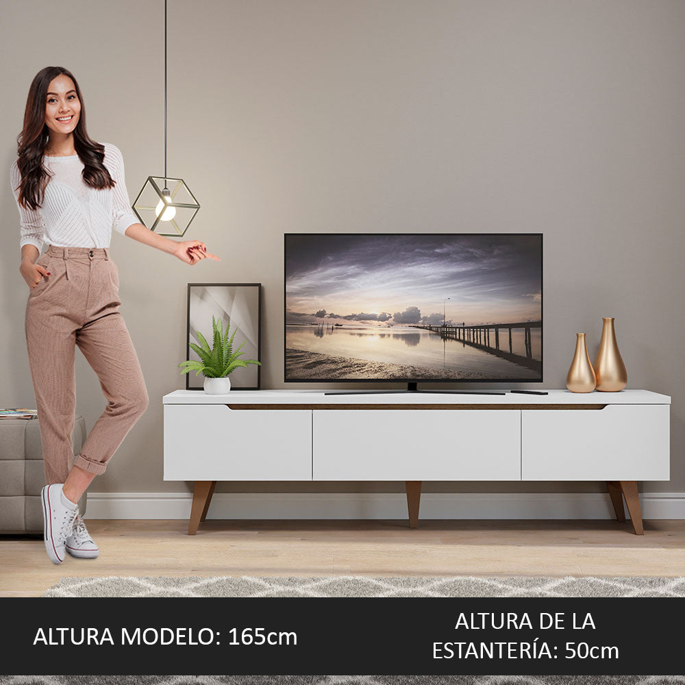 Rack para TV Reims Hasta 75 Pulgadas Blanco