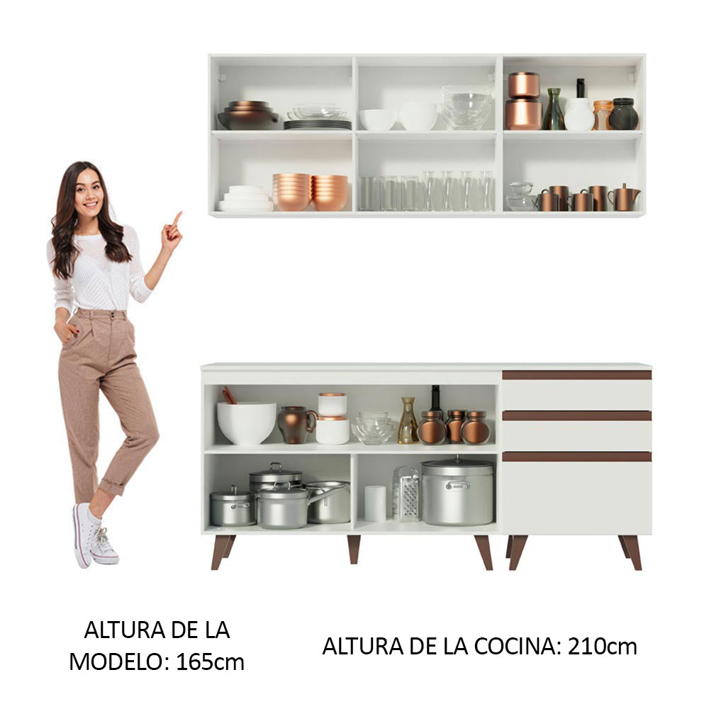 Combo completo de Cocina Madesa Reims 180cm BB 01