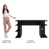 Escritorio Office 9409 Madesa Negro