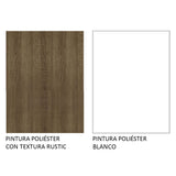 Mueble Integral Multiuso Garaje 120cm Blanco/Marrón