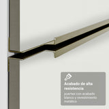 Combo Completo de Cocina 400 x 60 cm Blanco Aterciopelado Lux Madesa